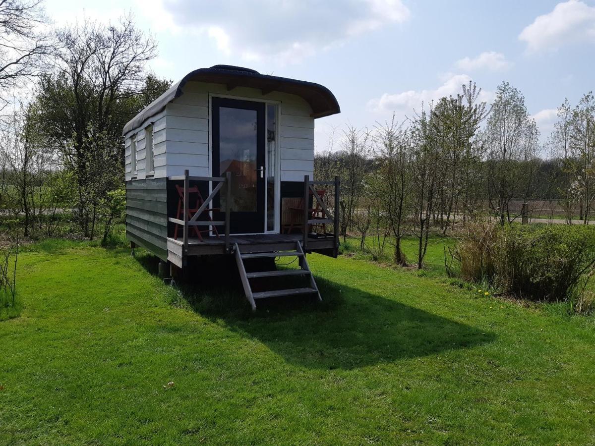 B&B Pipowagen "Het Wellnesst" Op Wellness Camping En B&B Stoltenborg Meddo Ngoại thất bức ảnh