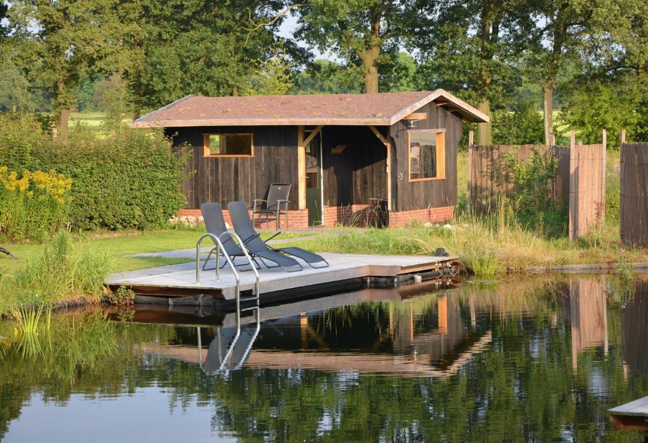 B&B Pipowagen "Het Wellnesst" Op Wellness Camping En B&B Stoltenborg Meddo Ngoại thất bức ảnh