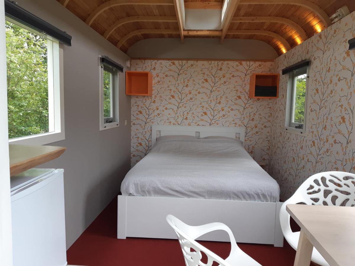 B&B Pipowagen "Het Wellnesst" Op Wellness Camping En B&B Stoltenborg Meddo Ngoại thất bức ảnh